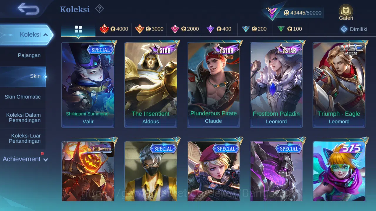 Mobile Legends: Bang Bang Accounts Hero 127 Skin 226 | CC Aldous | Luckybox Lance, Ru image 7