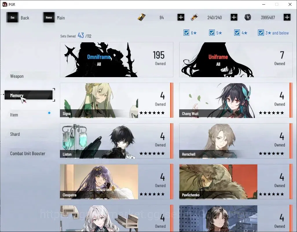Punishing: Gray Raven Accounts Asia|Lvl 107|SSS Daybreak,SSS Secator,SS Crimson W image 11