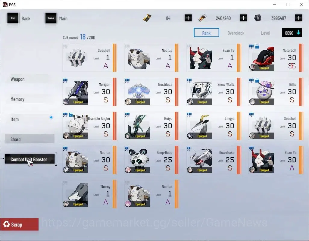 Punishing: Gray Raven Accounts Asia|Lvl 107|SSS Daybreak,SSS Secator,SS Crimson W image 14