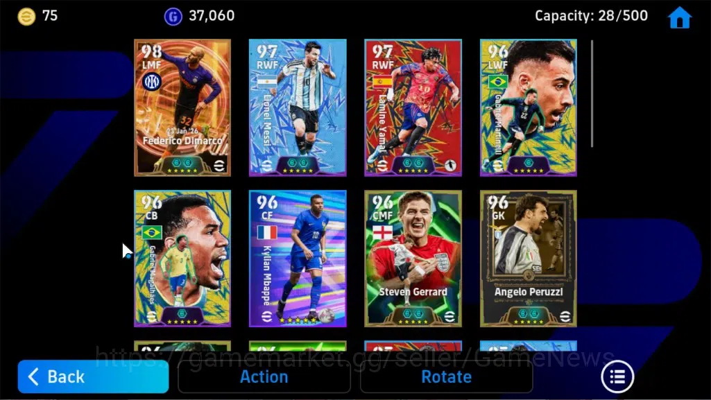eFootball Accounts High-End Android|Big Time Federico Dimarco 23 Jan '26|Epic Edmilson,Angelo Peruzzi,Steven 4