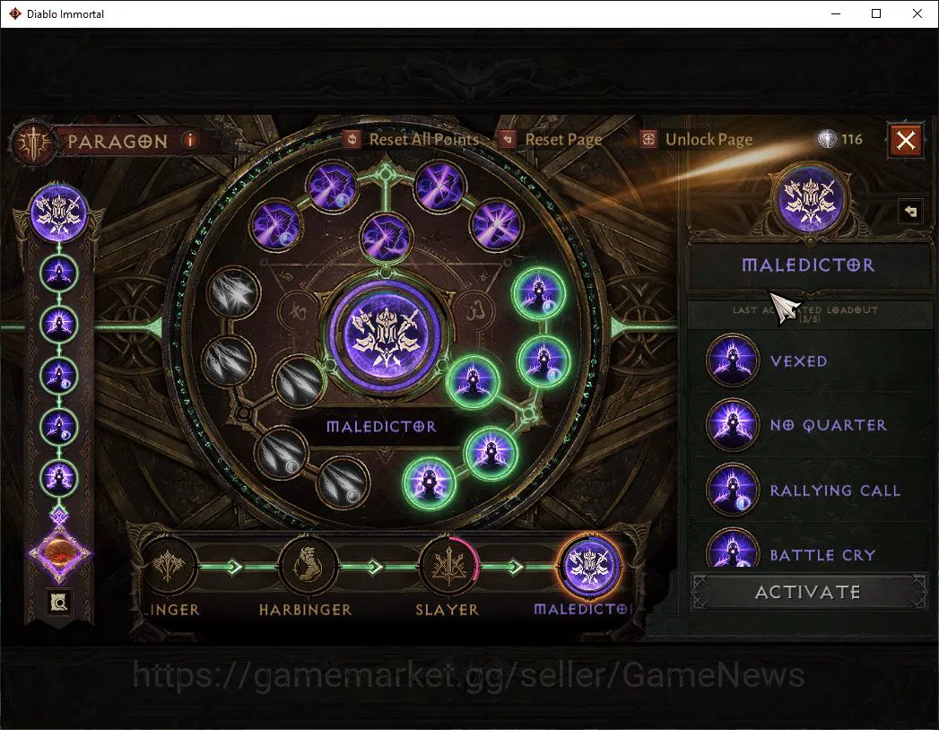 Diablo Immortal Accounts SEA - ANU|Lv60(676)|Blood Knight|37k CR|Reso 510|P image 9