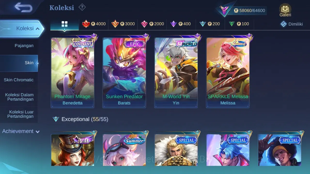 Mobile Legends: Bang Bang Accounts GLOBAL Hero 104 Skin 218 | Prime Claude Beatrix |  image 10