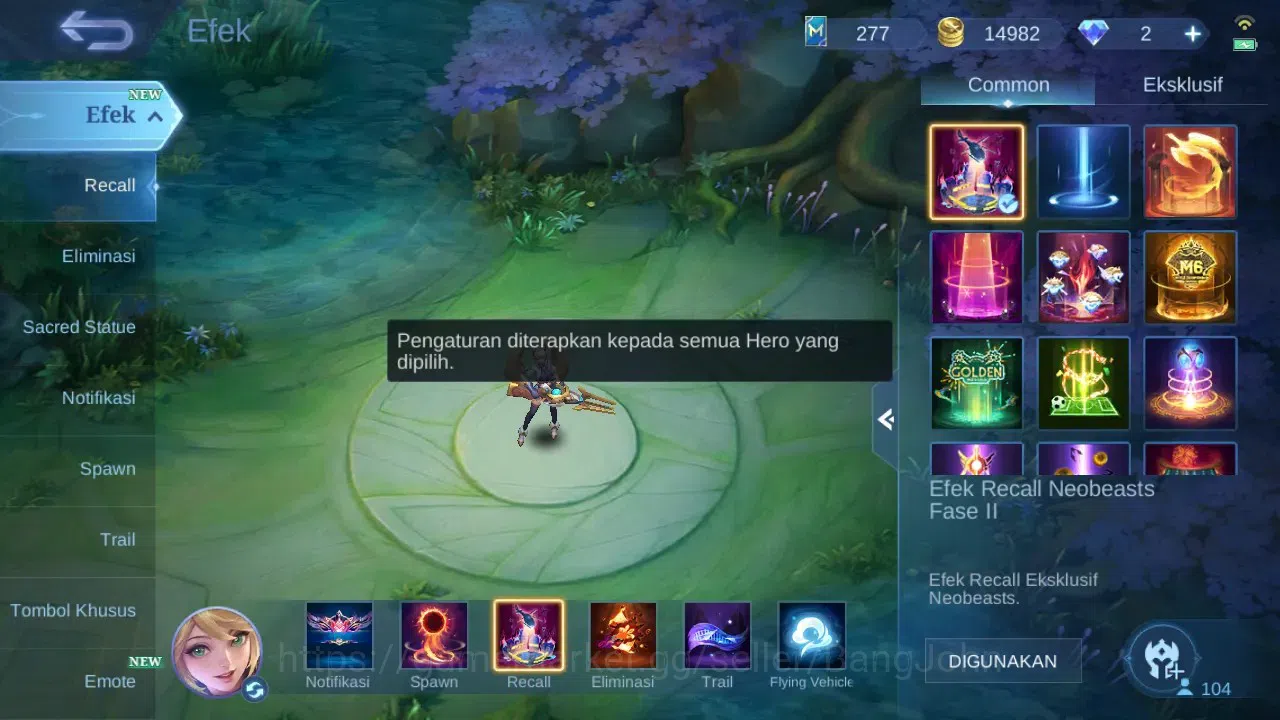 Mobile Legends: Bang Bang Accounts GLOBAL Hero 104 Skin 218 | Prime Claude Beatrix |  image 13