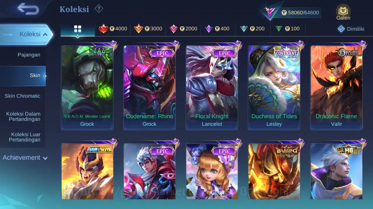 Mobile Legends: Bang Bang Accounts GLOBAL Hero 104 Skin 218 | Prime Claude Beatrix |  image 6