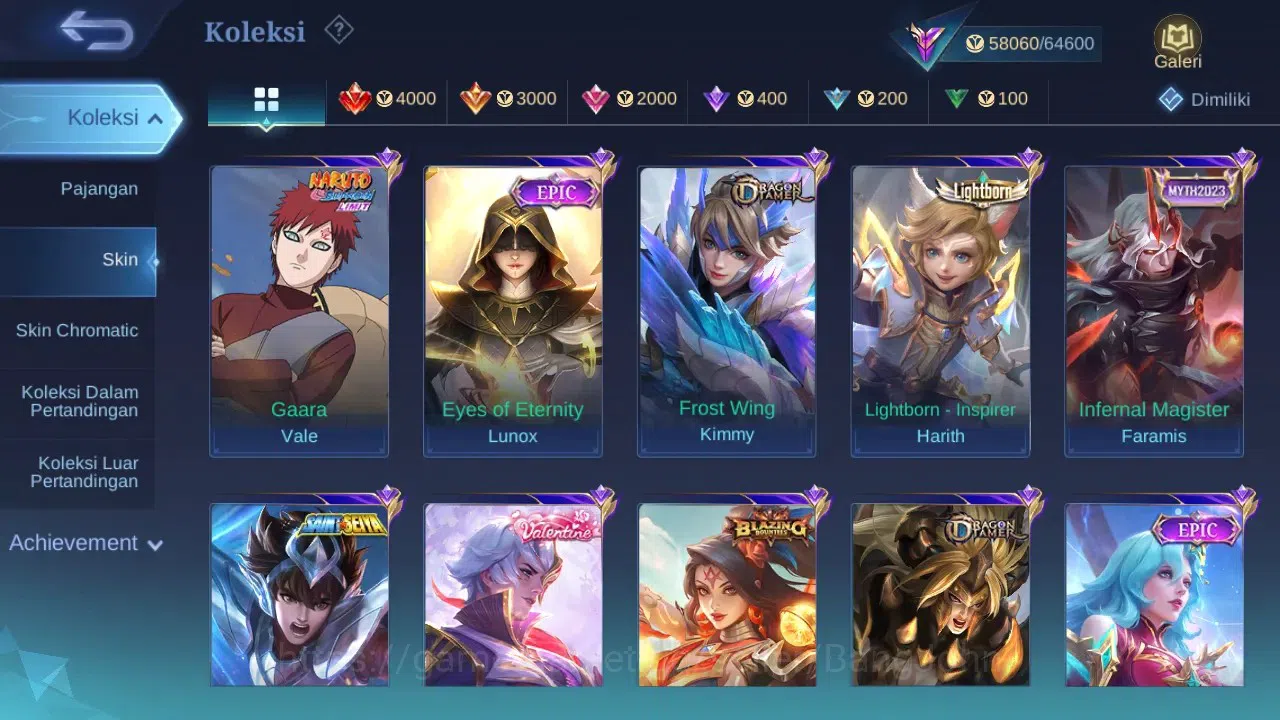 Mobile Legends: Bang Bang Accounts GLOBAL Hero 104 Skin 218 | Prime Claude Beatrix |  image 8