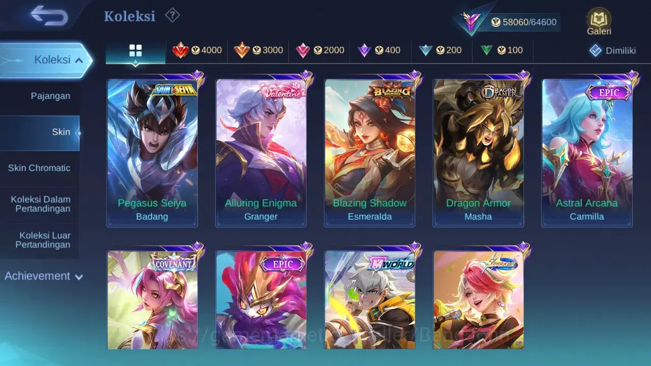Mobile Legends: Bang Bang Accounts GLOBAL Hero 104 Skin 218 | Prime Claude Beatrix |  image 9