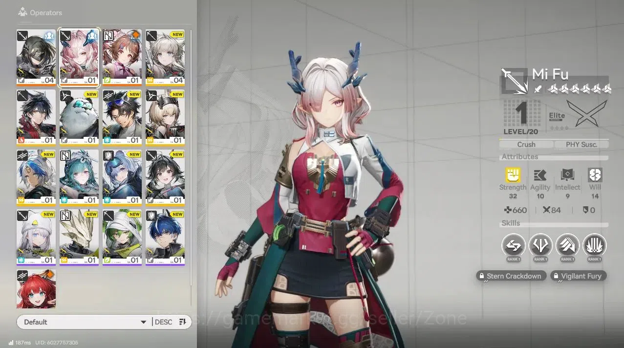 Arknights: Endfield Accounts NA/EU|Fresh Starter Ch1 process 1|1 Lim MiFu + Sign + Ardelia|Detail Check SS |END721Z 1