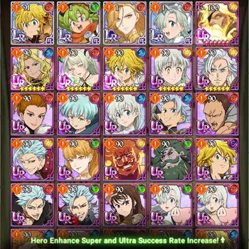 The Seven Deadly Sins: Grand Cross Accounts Starter Global|1,201 Diamonds | Starter 4LR+4UR(Odin,Thor,Sabunak,DK
