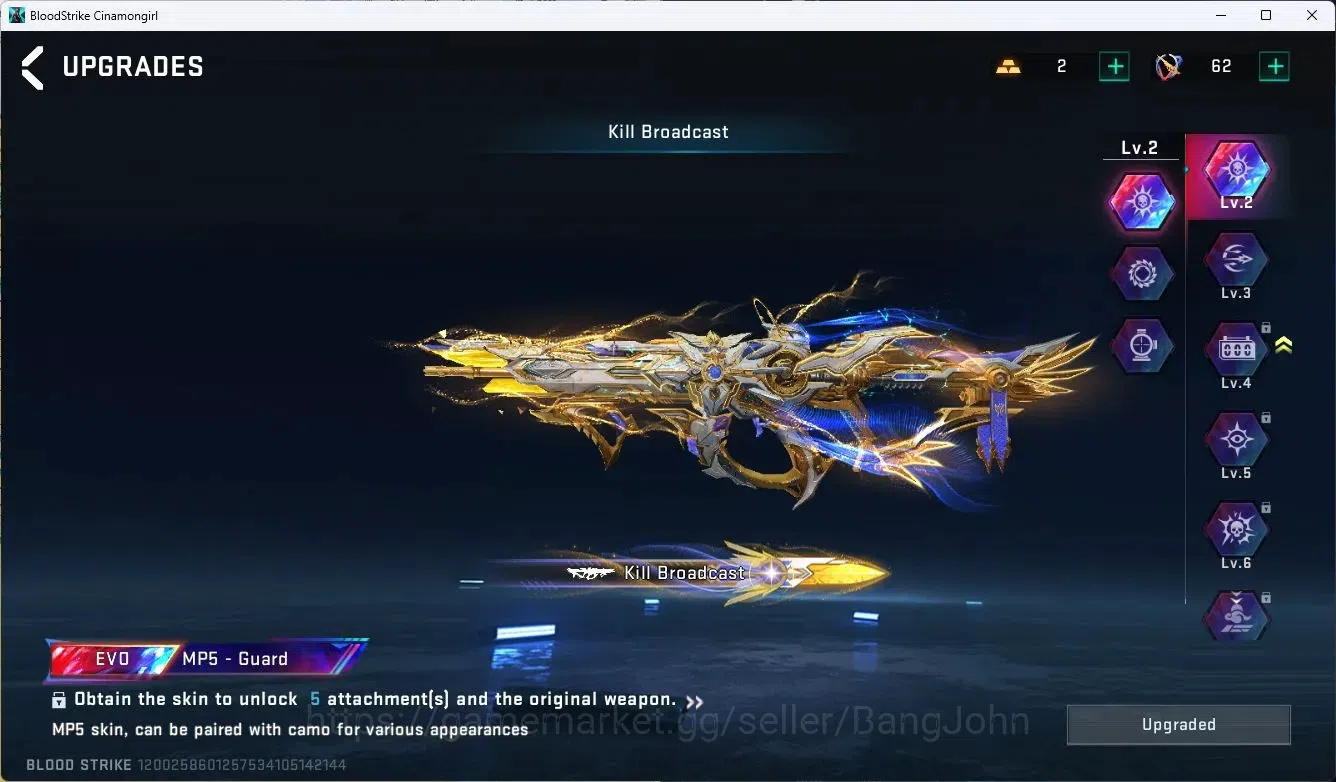 Blood Strike Accounts ASIA|EVO,MP5(LVL3),AK47(LVLMAX),GALIL(LVL3)|MELE,S image 8