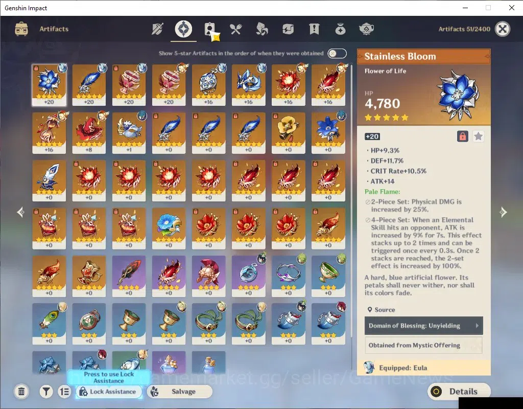 Genshin Impact Accounts ASIA | AR 50 | BD Unset | 4 Limited  + 6 (*5Weapon image 7