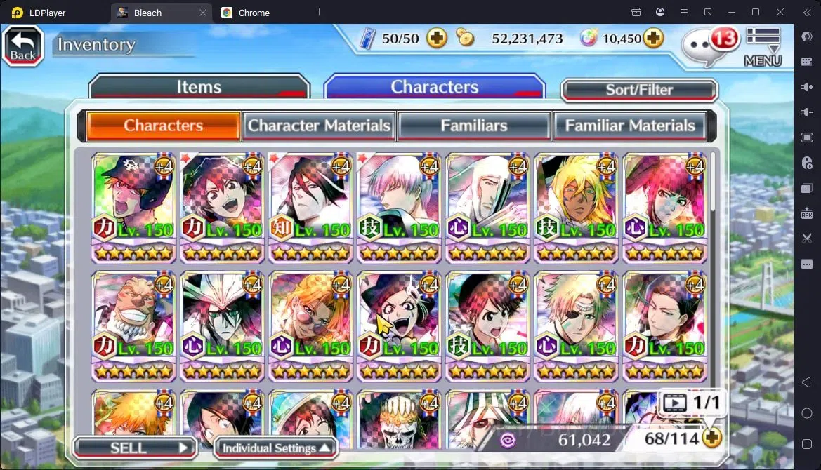 Bleach: Brave Souls Accounts Starter GLOBAL | 10k Orb + fresh Story |,Aizen 6Aniv,Ichigo (DTV),Bambietta(OSV),Byakuya 11