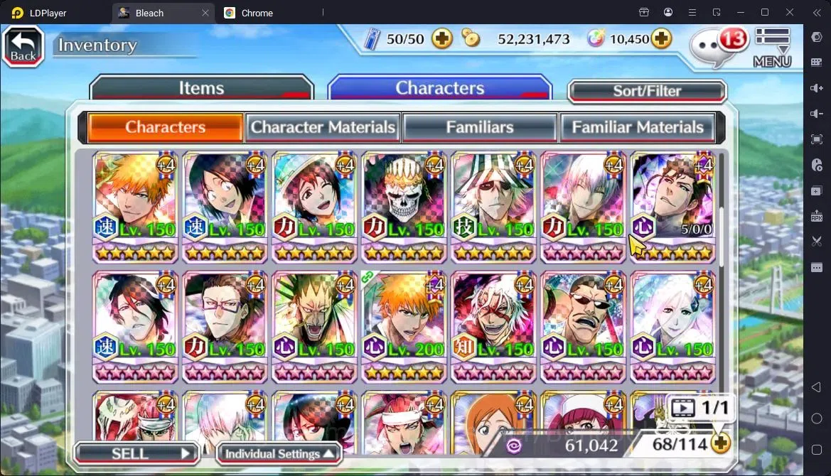 Bleach: Brave Souls Accounts Starter GLOBAL | 10k Orb + fresh Story |,Aizen 6Aniv,Ichigo (DTV),Bambietta(OSV),Byakuya 12
