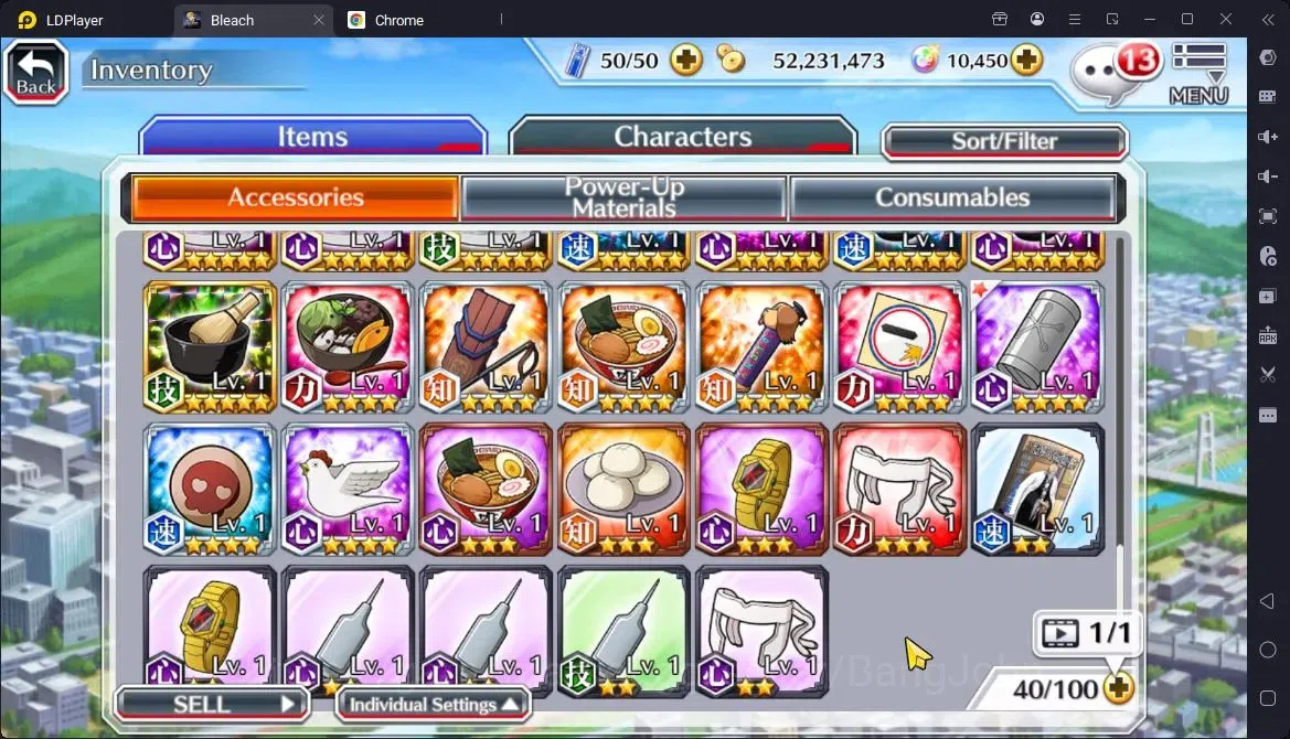 Bleach: Brave Souls Accounts Starter GLOBAL | 10k Orb + fresh Story |,Aizen 6Aniv,Ichigo (DTV),Bambietta(OSV),Byakuya 7