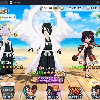 Bleach: Brave Souls Accounts Starter GLOBAL | 10k Orb + fresh Story |,Aizen 6Aniv,Ichigo (DTV),Bambietta(OSV),Byakuya
