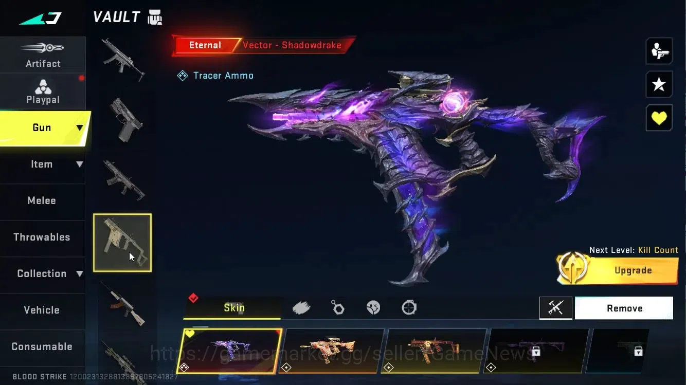 Blood Strike Accounts ASIA|4 ETERNL[Vector Lv4,KAG6 Lv2,AUG Lv3,Uzi]|ULT image 14