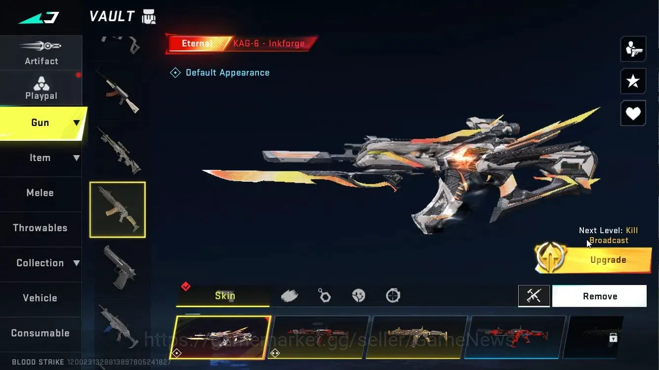Blood Strike Accounts ASIA|4 ETERNL[Vector Lv4,KAG6 Lv2,AUG Lv3,Uzi]|ULT image 16