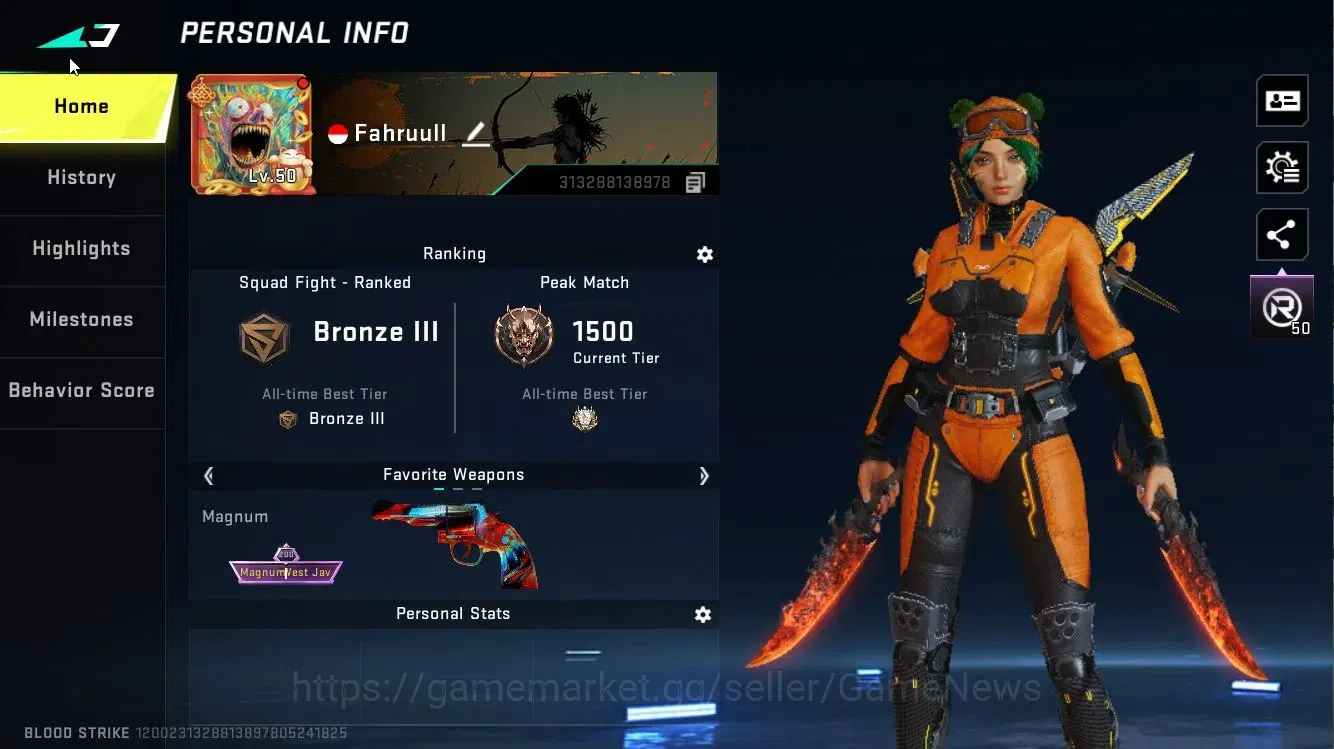 Blood Strike Accounts ASIA|4 ETERNL[Vector Lv4,KAG6 Lv2,AUG Lv3,Uzi]|ULT image 2