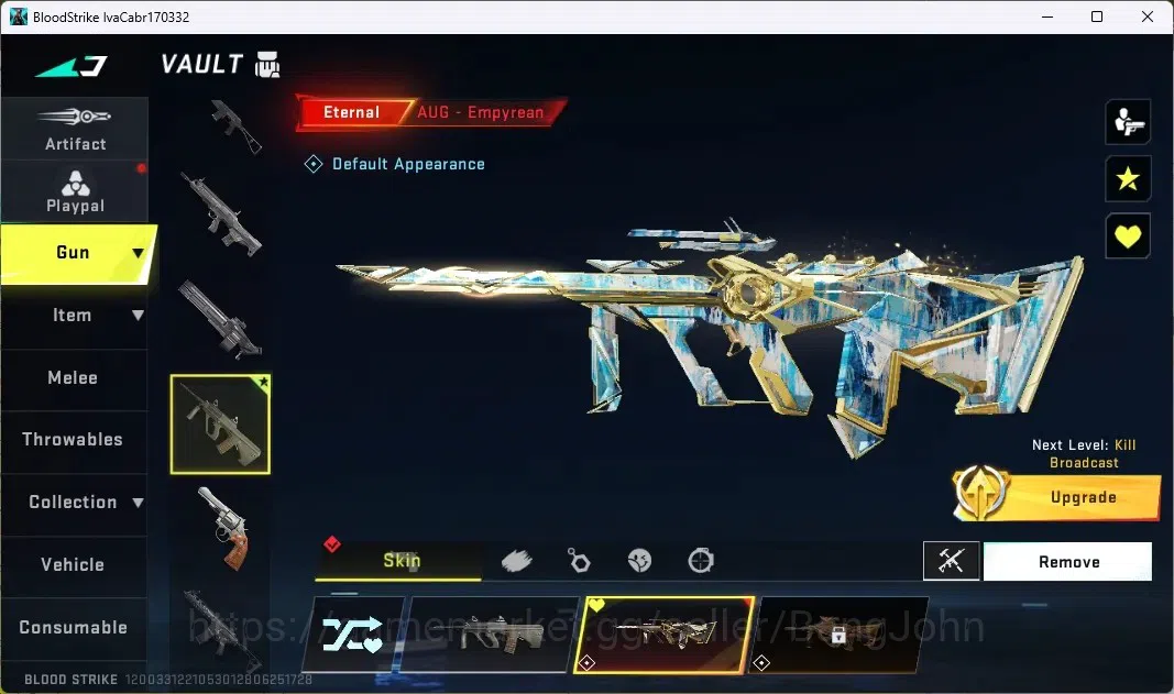 Blood Strike Accounts ASIA | 1 ETERNAL: AUG-Empyrean | 30 Upgrade Point  image 3