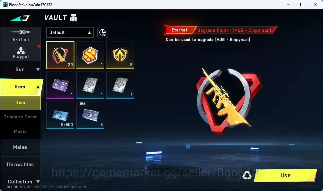Blood Strike Accounts ASIA | 1 ETERNAL: AUG-Empyrean | 30 Upgrade Point  image 4
