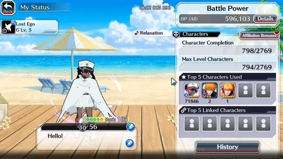 Bleach: Brave Souls Accounts High-End [GLOBAL]41K Orb|Ichigo DreamT,New Ichigo,Swimsut26 Gisele,Orihime,SwimSut25 3
