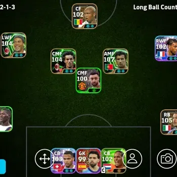 eFootball Accounts Legends & Iconic Players Mobile|PW 3189|Luis Figo Epic,Gianluca Zambrotta Epic,Ronaldinho Gaucho