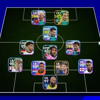eFootball Accounts Legends & Iconic Players Android|3 Epic ZLatan Ibrahimovic,Wayne Rooney|5 Show Time Hugo Ekitike,Lionel