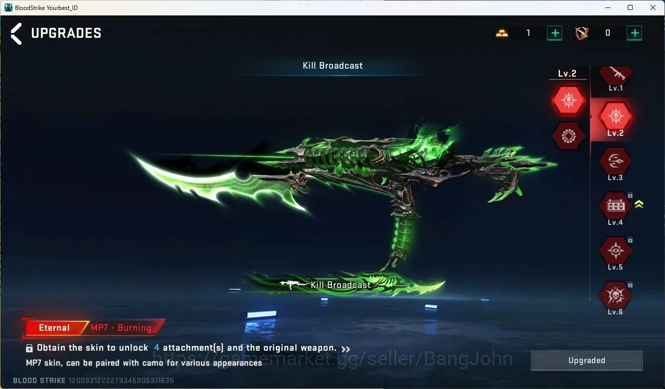 Blood Strike Accounts ASIA | 2 ETERNAL GUN|2 TR|2 7DS|1 ULTRA MELEE|1 UL image 10