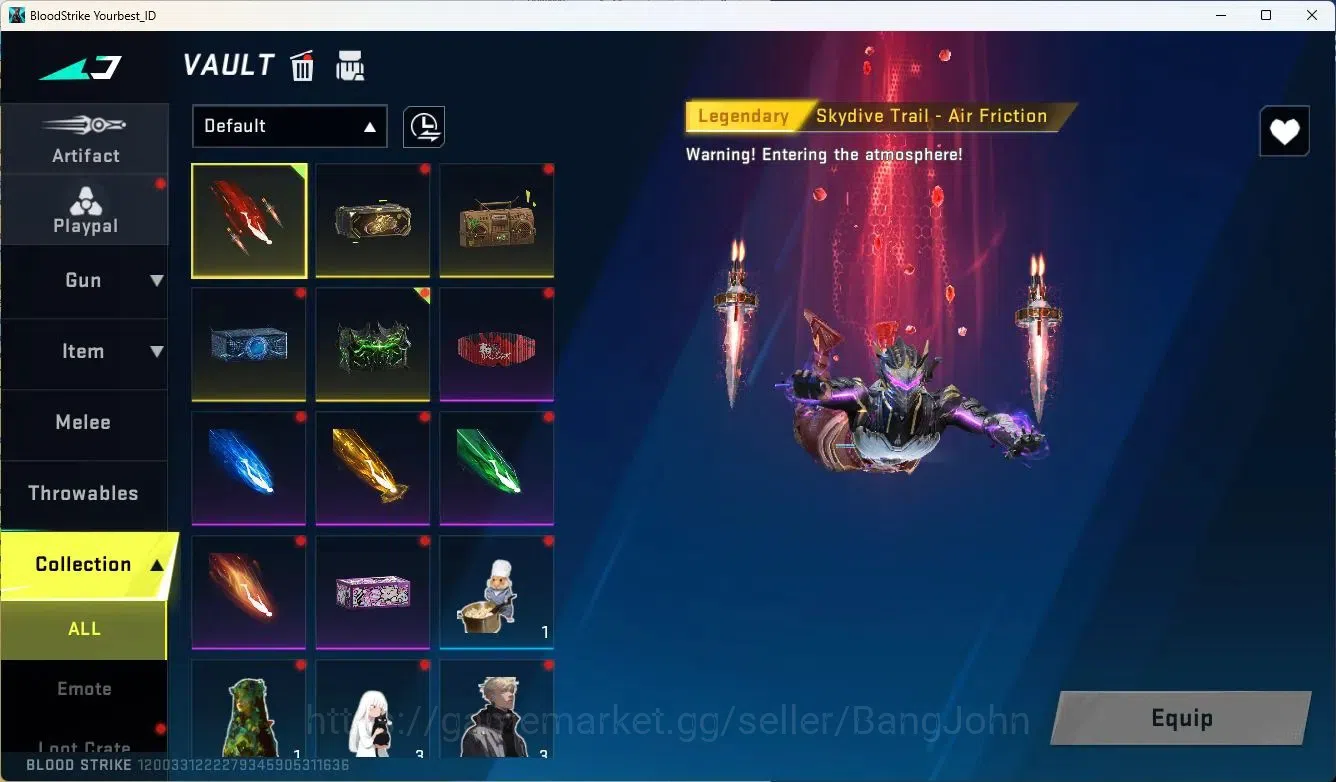 Blood Strike Accounts ASIA | 2 ETERNAL GUN|2 TR|2 7DS|1 ULTRA MELEE|1 UL image 14