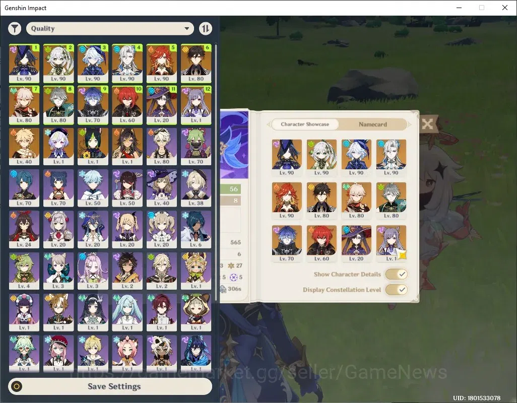 Genshin Impact Accounts Others Asia|AR 56|9 Limited + 2(*5Weapon)|Mavuika+Sign, Flins,Furina,Nahida,Neuvillete,Alhaitam 1