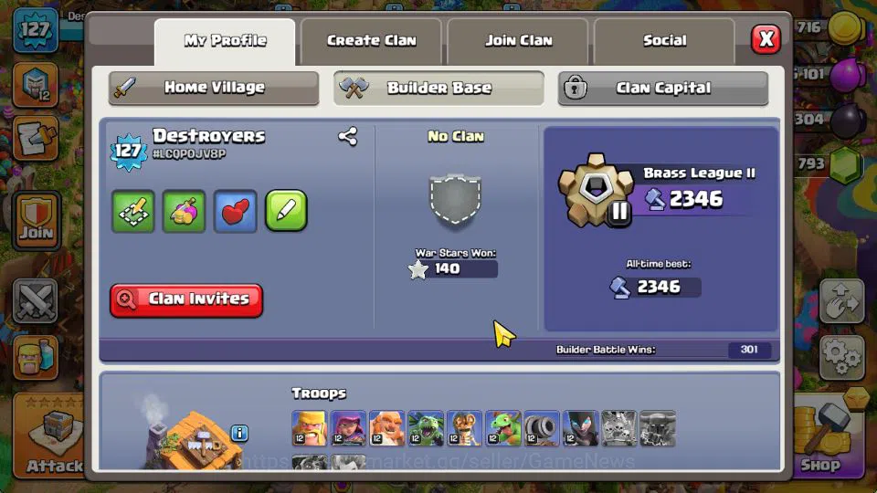 Clash of Clans Accounts TH 13-BH 6|LV 127|Limited Skin|HH 7|BK 58,AQ 64,GW image 12