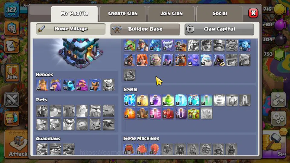 Clash of Clans Accounts TH 13-BH 6|LV 127|Limited Skin|HH 7|BK 58,AQ 64,GW image 13