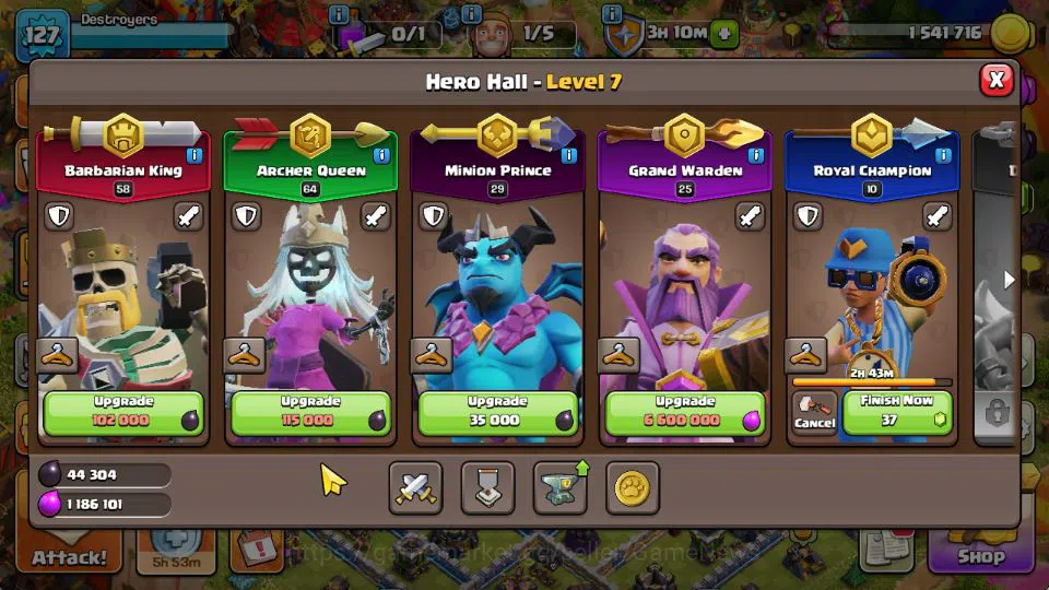 Clash of Clans Accounts TH 13-BH 6|LV 127|Limited Skin|HH 7|BK 58,AQ 64,GW image 8