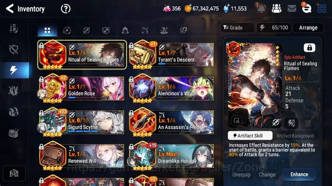 Epic Seven Accounts Limited Hero ASIA|21 ML(Straze,NM Luna, Harsetti) Limited Perfume Byblis,Estele,Fumyr, and etc 15