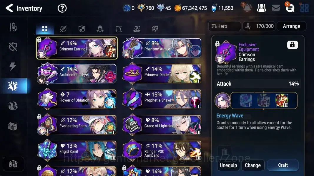 Epic Seven Accounts Limited Hero ASIA|21 ML(Straze,NM Luna, Harsetti) Limited Perfume Byblis,Estele,Fumyr, and etc 16