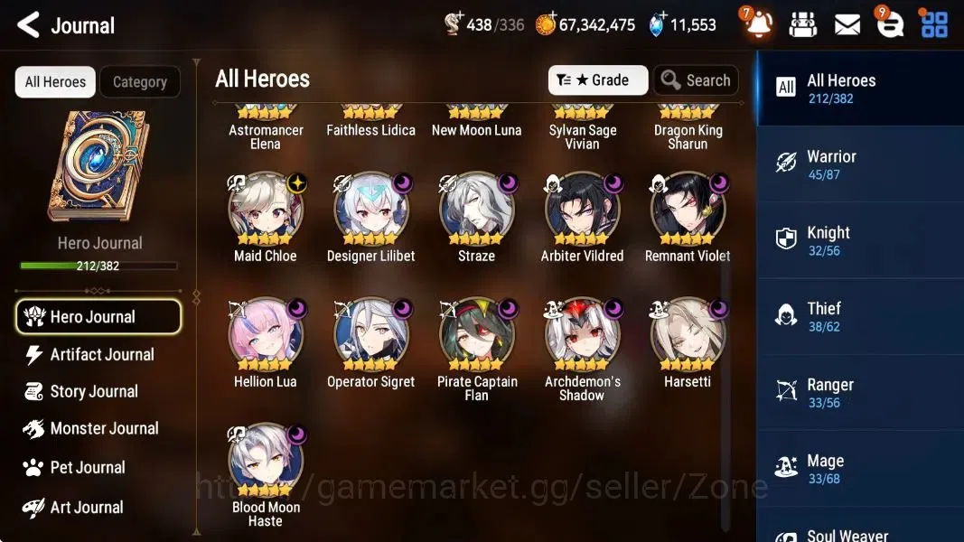 Epic Seven Accounts Limited Hero ASIA|21 ML(Straze,NM Luna, Harsetti) Limited Perfume Byblis,Estele,Fumyr, and etc 2
