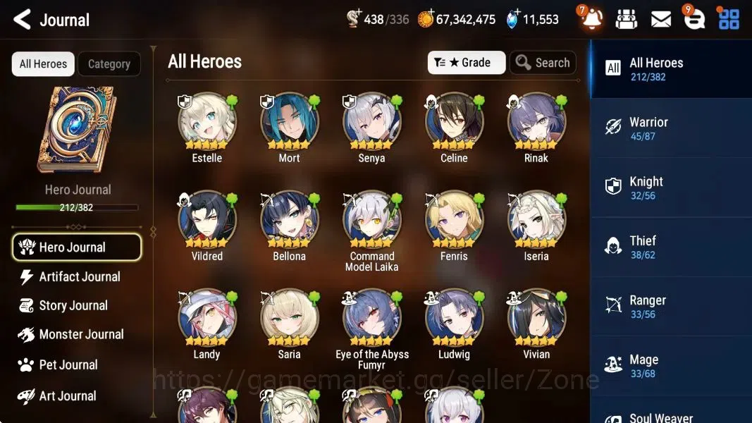 Epic Seven Accounts Limited Hero ASIA|21 ML(Straze,NM Luna, Harsetti) Limited Perfume Byblis,Estele,Fumyr, and etc 5