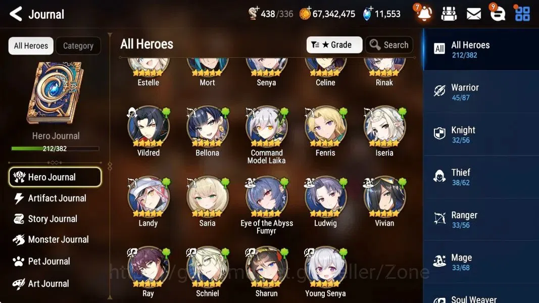 Epic Seven Accounts Limited Hero ASIA|21 ML(Straze,NM Luna, Harsetti) Limited Perfume Byblis,Estele,Fumyr, and etc 6