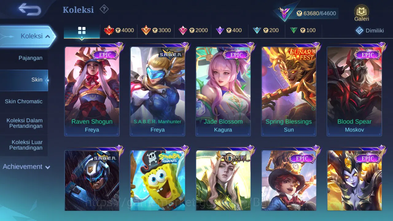 Mobile Legends: Bang Bang Accounts GLOBAL Hero 132 Skin 282 | Prime Granger | KOF kar image 4