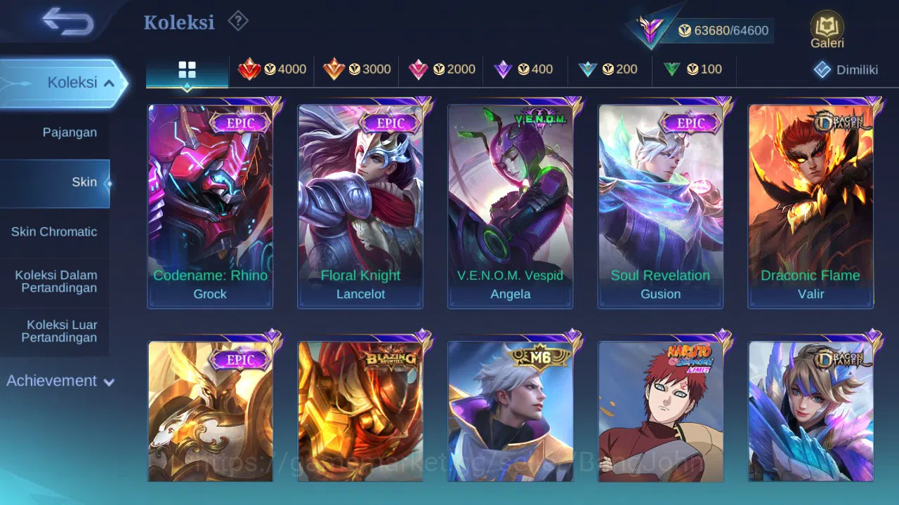 Mobile Legends: Bang Bang Accounts GLOBAL Hero 132 Skin 282 | Prime Granger | KOF kar image 6