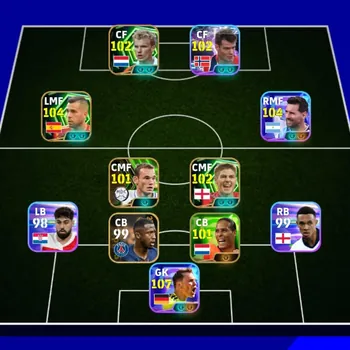 eFootball Accounts Starter [Android/iOS]Blitz Messi(105) Neuer(107) Alba(104) Sorloth(103) | Balanced squad (3114)