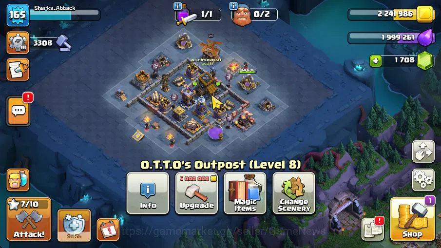 Clash of Clans Accounts TH 13-BH 9|Limited Skin|LV 165|HH 7|BK 69,AQ 69,GW image 8