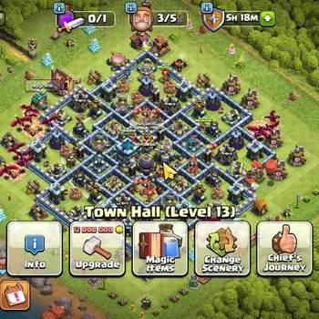 Clash of Clans High-End TH 13-BH 9|Limited Skin|LV 165|HH 7|BK 69,AQ 69,GW image 1