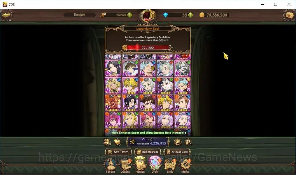 The Seven Deadly Sins: Grand Cross Accounts ASIA|4,2M CC|77 LS+35 DM|4 LR+2 UR+Collab FF,ReZer image 5