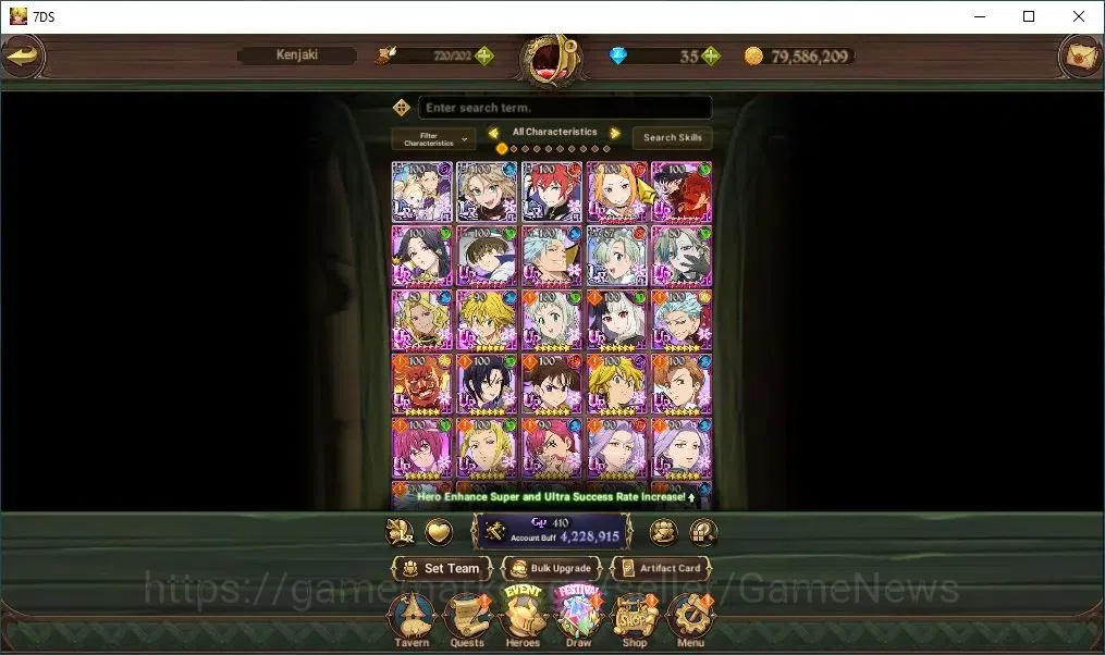The Seven Deadly Sins: Grand Cross Accounts ASIA|4,2M CC|77 LS+35 DM|4 LR+2 UR+Collab FF,ReZer image 6