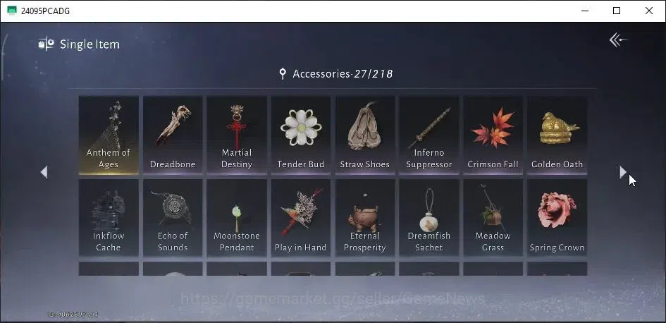 Where Winds Meet Accounts GLOBAL|Lv 94|GS 27K|Abyss Conqueror|1 HC Unset|Mus image 16