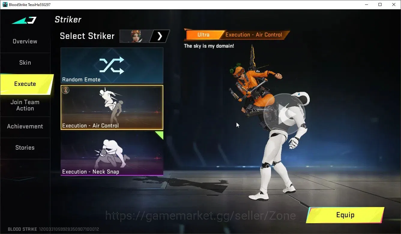 Blood Strike Accounts Collab Skin ASIA|Eternal OBZ95 Whisper | Ultra Execution Striker | 2 Enzo OPM Collab | 3 Legendary | 5 3