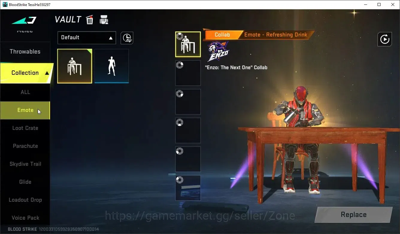 Blood Strike Accounts Collab Skin ASIA|Eternal OBZ95 Whisper | Ultra Execution Striker | 2 Enzo OPM Collab | 3 Legendary | 5 7