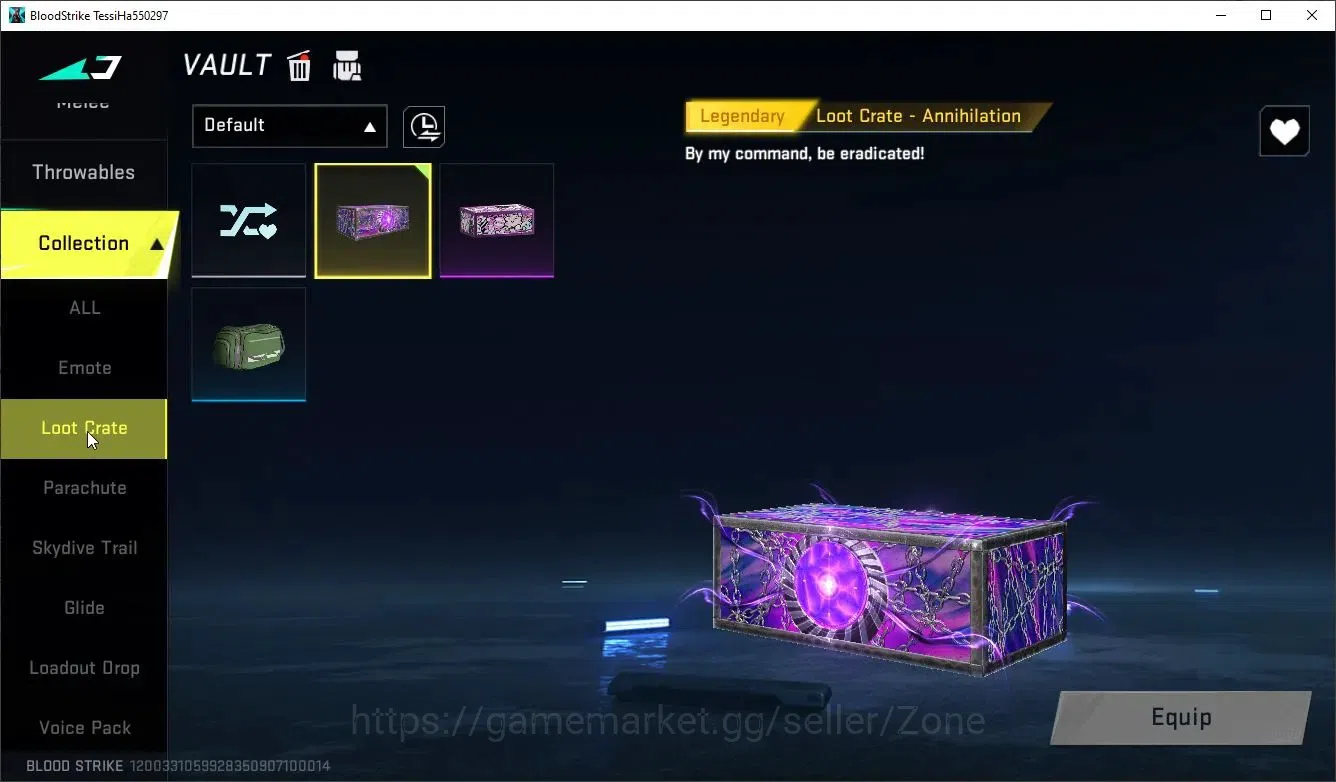 Blood Strike Accounts Collab Skin ASIA|Eternal OBZ95 Whisper | Ultra Execution Striker | 2 Enzo OPM Collab | 3 Legendary | 5 8
