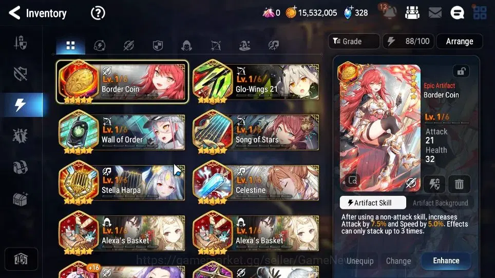 Epic Seven Accounts GLOBAL VERIF|New Era|5 ML(NM Luna,Har Setti,RofLig image 14