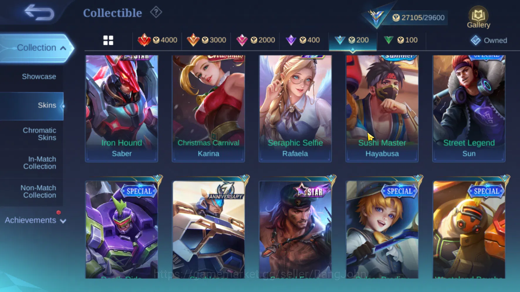 Mobile Legends: Bang Bang Accounts Hero 79 | Skin 128 | Emblem Max 1 | KOF Karina | T image 6
